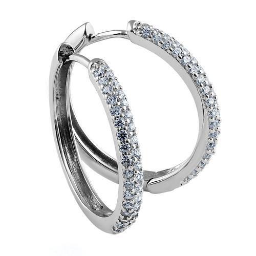 Rhea Bold Cluster Hoops - The Mystic River