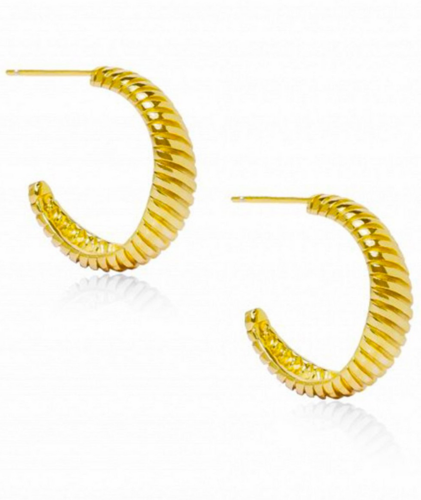 Aura Gold Vermeil Hoops - The Mystic River