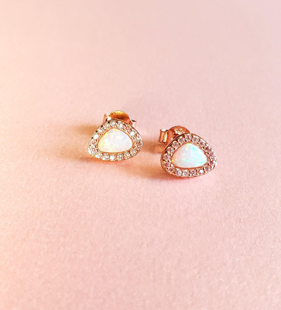 Selene Opal CZ Studs - The Mystic River