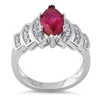 Freya Ruby Marquise Ring - The Mystic River