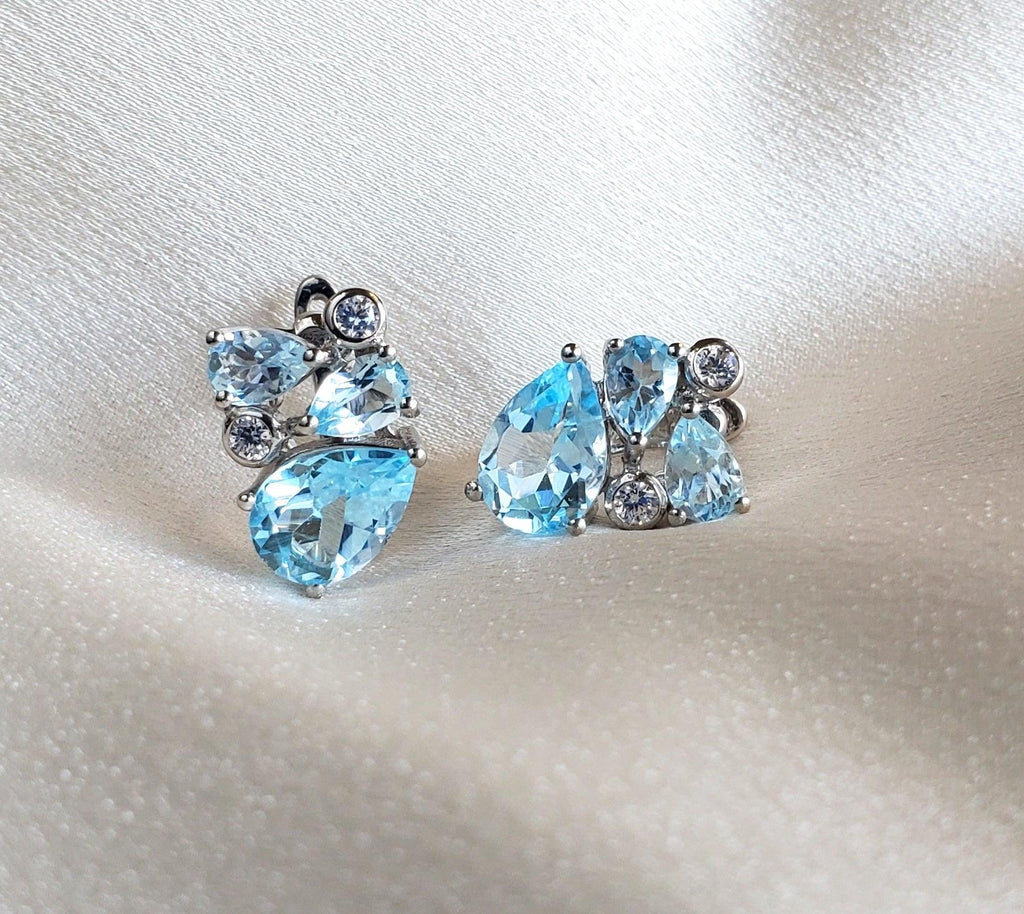 Rhea Aquamarine Earrings - The Mystic River