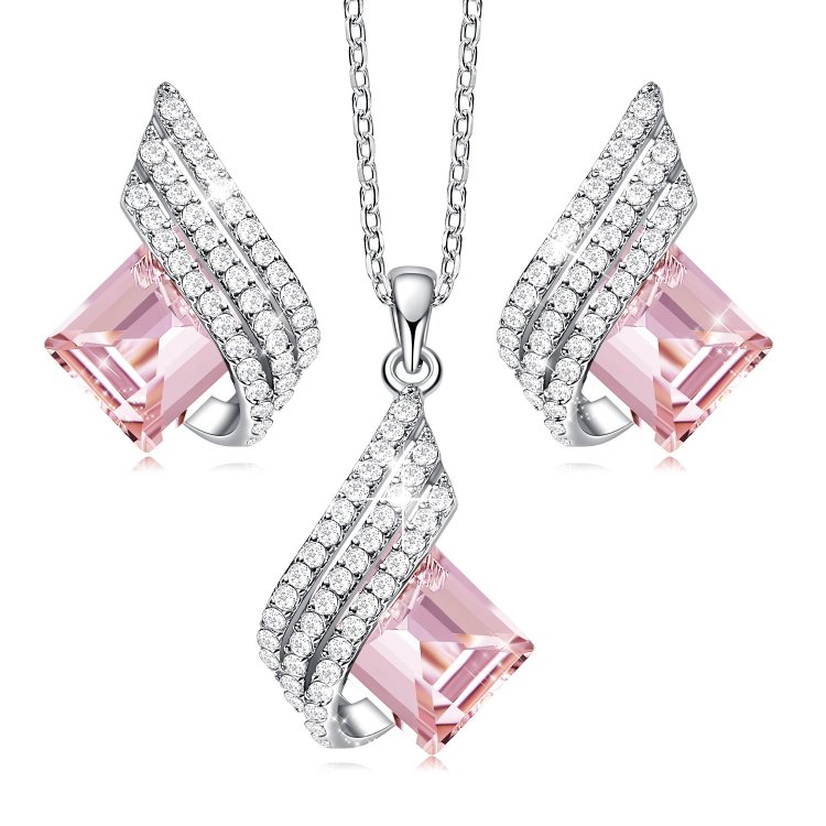 Asteria Pretty in Pink Pendant Set - The Mystic River