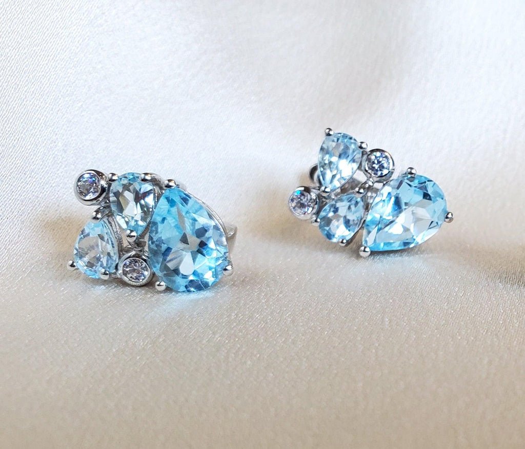 Rhea Aquamarine Earrings - The Mystic River