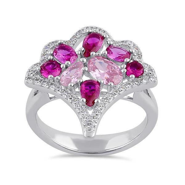 Antheia Flower Ruby Ring - The Mystic River