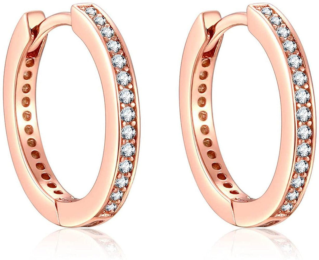 Flora Petite CZ Hoops - The Mystic River