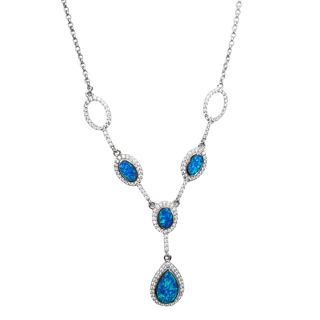 Theia Blue Opal Pendant Necklace [Limited Edition] - The Mystic River