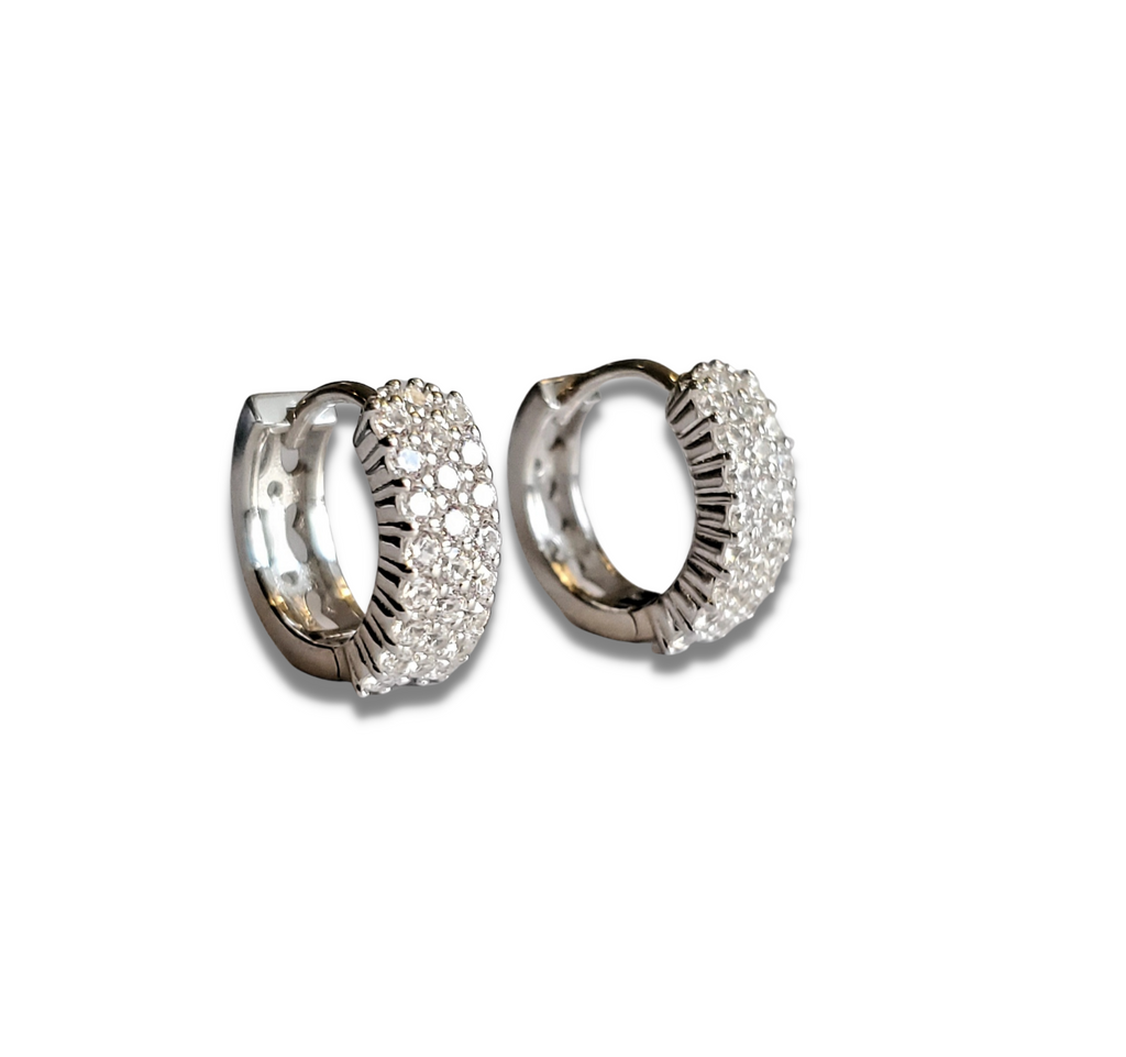 Rhea Petite CZ Hoops - The Mystic River