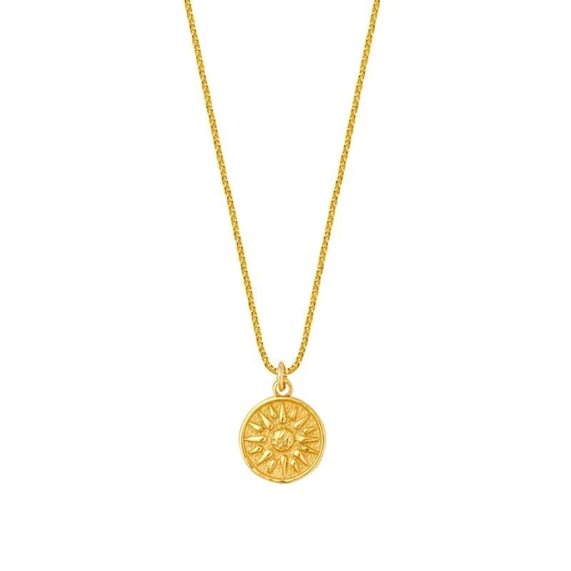 Asteria Sun Charm Pendant Necklace - The Mystic River