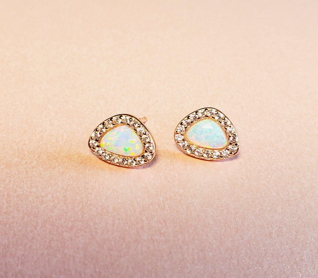 Selene Opal CZ Studs - The Mystic River